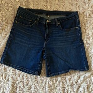 Levi's Dark Blue Men's Denim Shorts